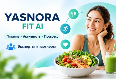 Yasnora Fit AI: питание, активность, прогресс, эксперты и партнёры